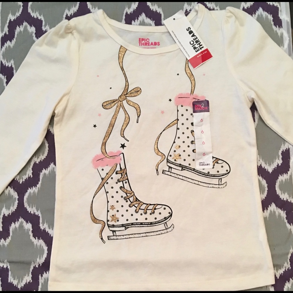 Epic Threads girls LS tee shirt